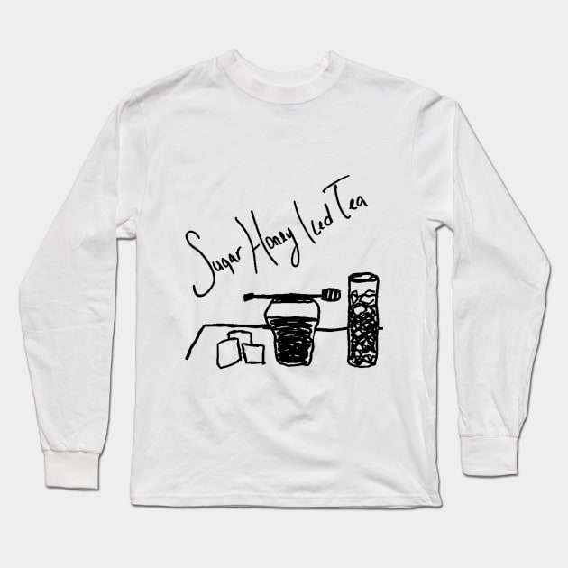 sugar honey iced tea Long Sleeve T-Shirt by hazydoodlez